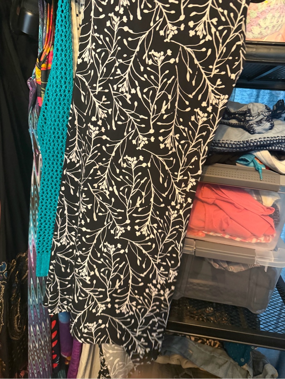 Black & White Floral Women’s Swim Cover-Up